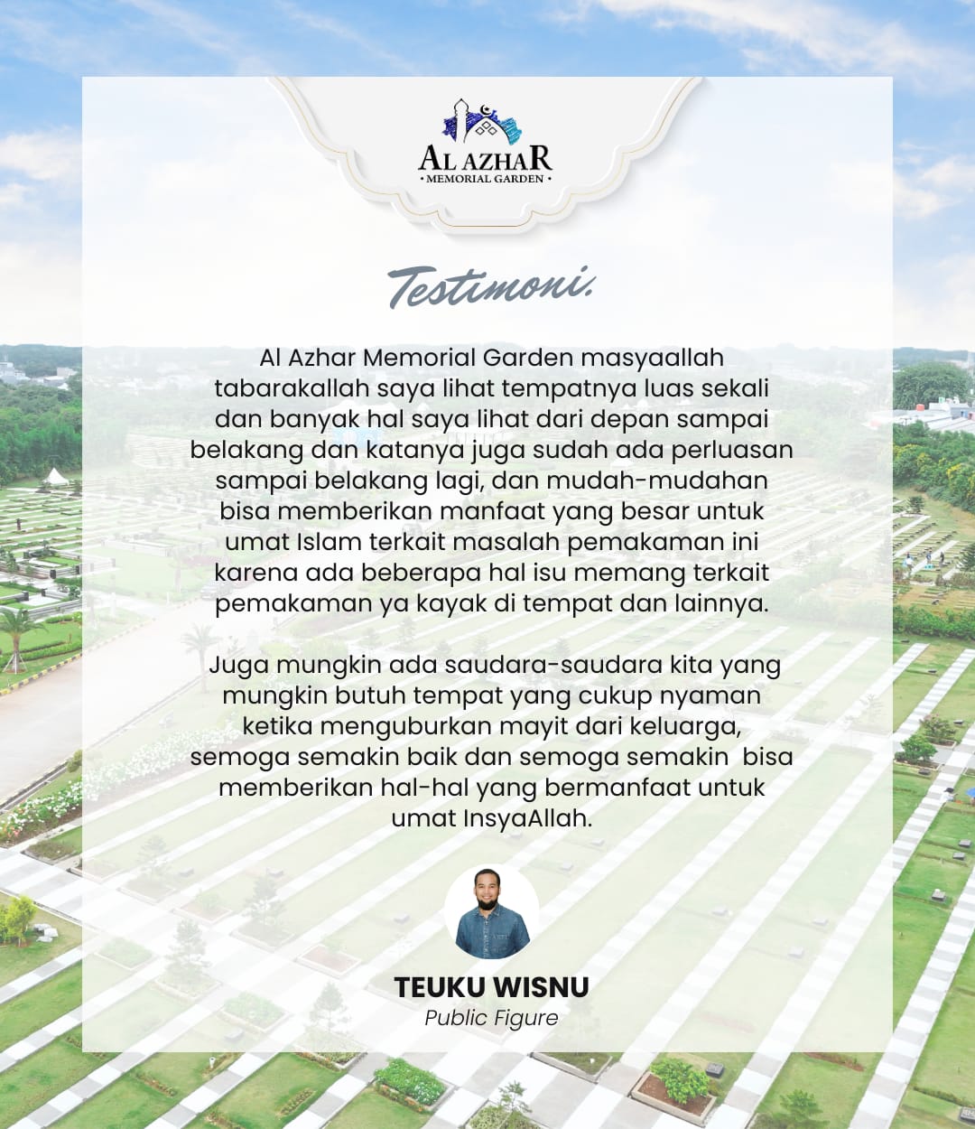 Testimoni Klien Al Azhar Memorial Garden