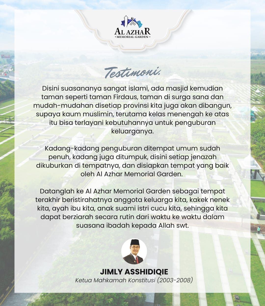 Testimoni Klien Al Azhar Memorial Garden